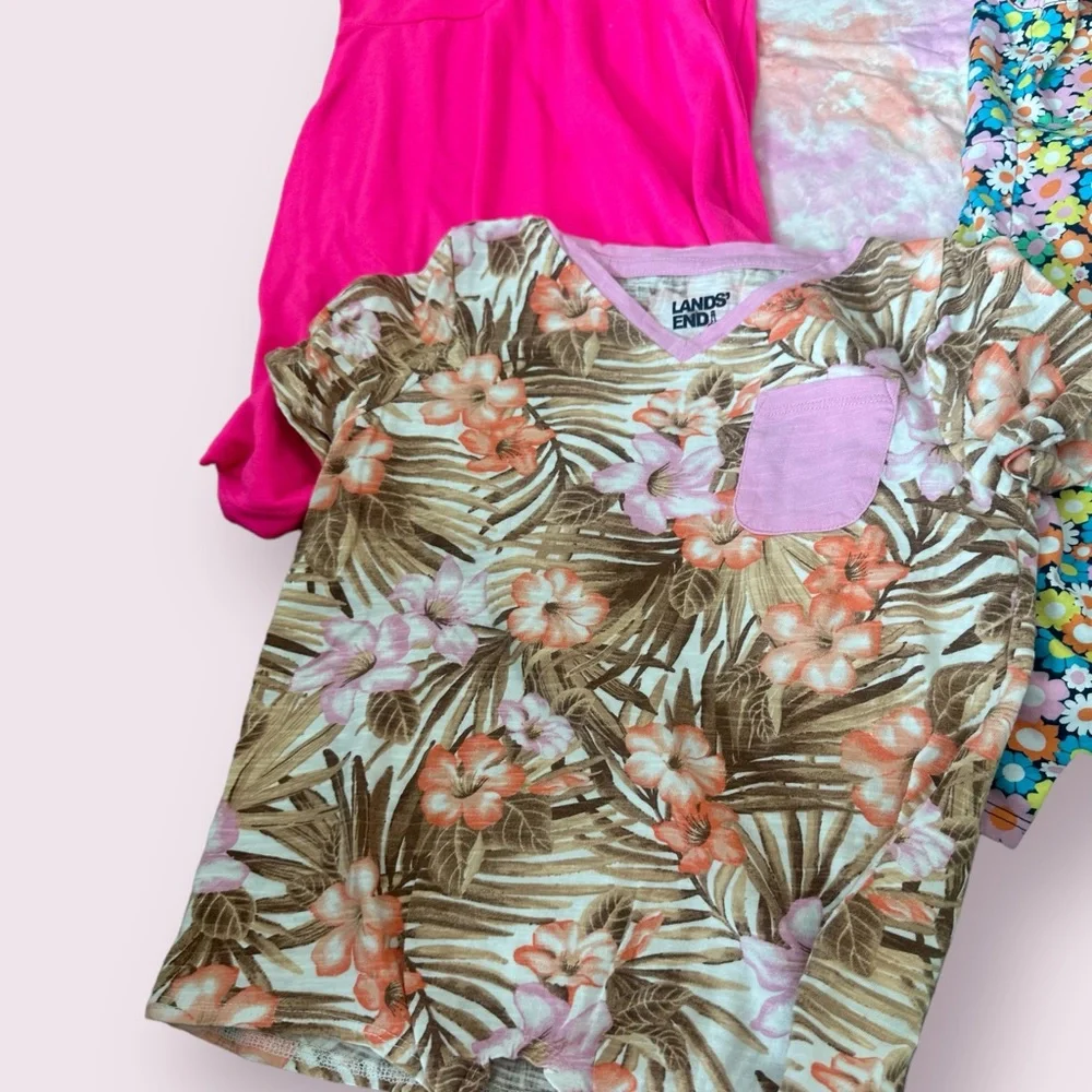 Little Girls Size 7/8 Spring Summer Clothing Lot W/ 6 Dresses, 1 Tank, 2 Shirts